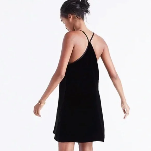 Madewell Black Mini Dress with Spaghetti Straps - Picture 2 of 8